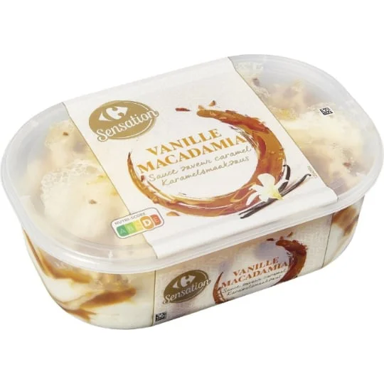 Glace vanille macadamia