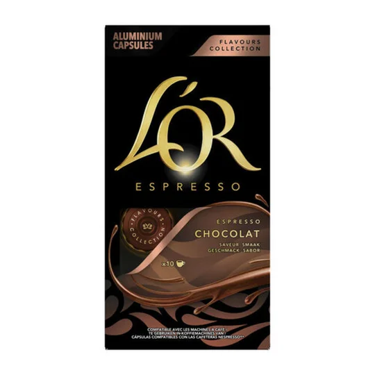 Espresso Chocolat café 10 Capsules compatibles Nespresso