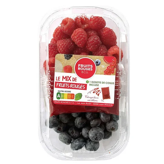 Duo Framboises & Myrtilles En Barquette