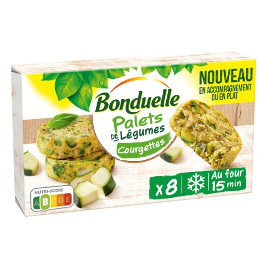 Palets de courgettes