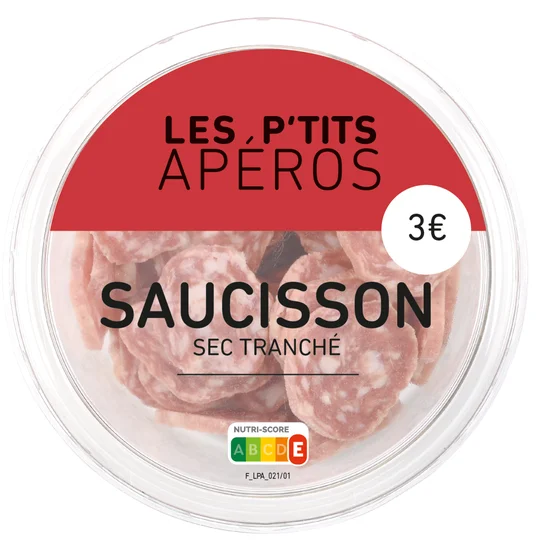 Saucisson sec tranché