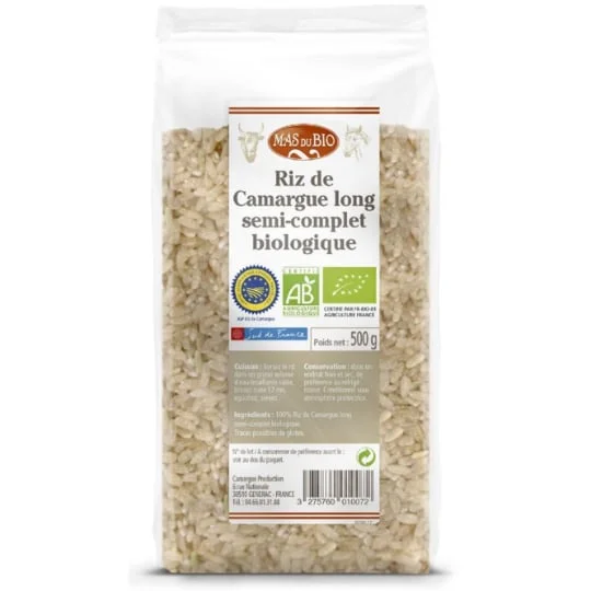 Riz de Camargue semi complet Bio