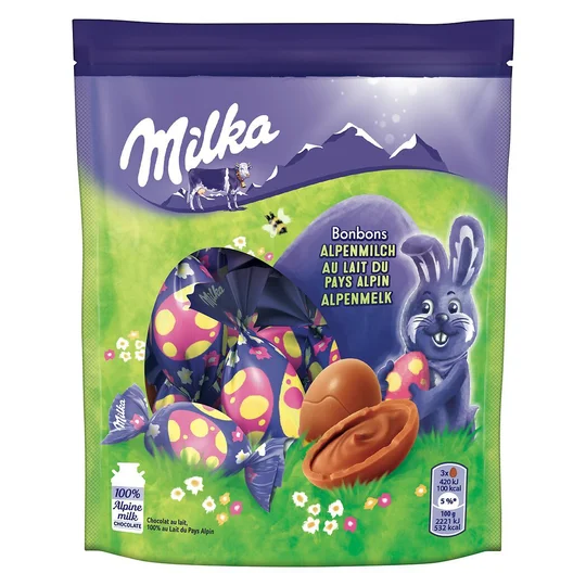 Oeuf chocolat au lait du pays alpin