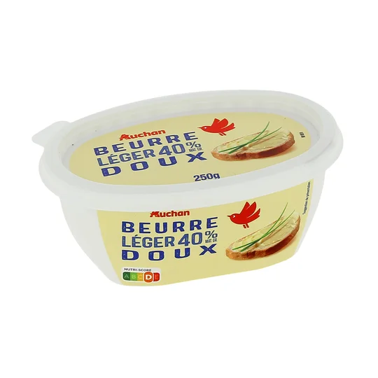 Beurre allégé doux 40% MG