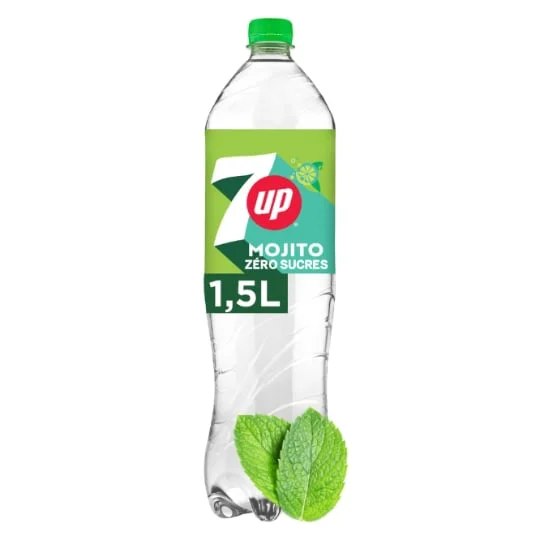 Soda saveur mojito zéro sucres 7UP