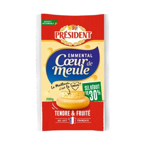 Emmental Tendre Et Fruité Réduit en Sel -30%