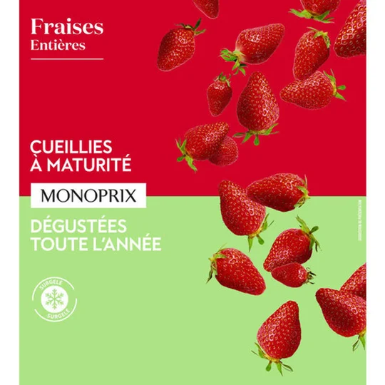 Fraises entieres surgelées
