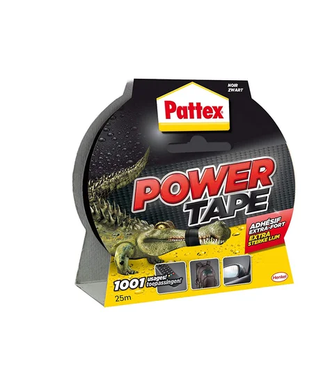 Ruban adhésif extra fort Power Tape noir, 25M