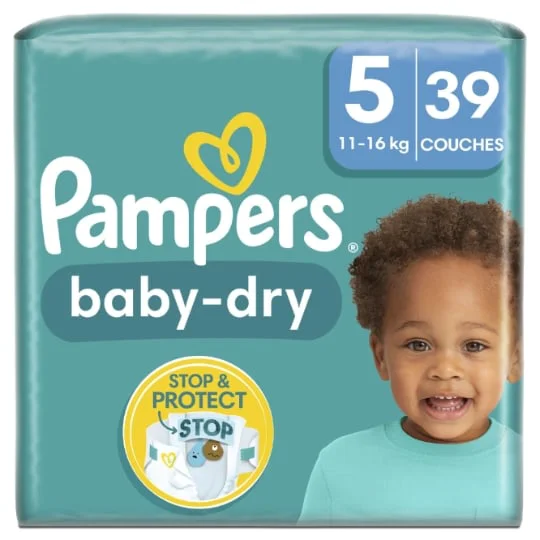 Couches Bébé Baby-Dry Taille 5 - 11kg-16kg