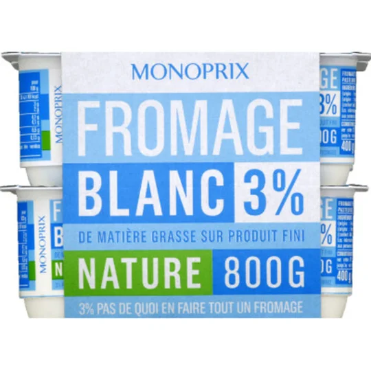Fromage blanc 3% nature