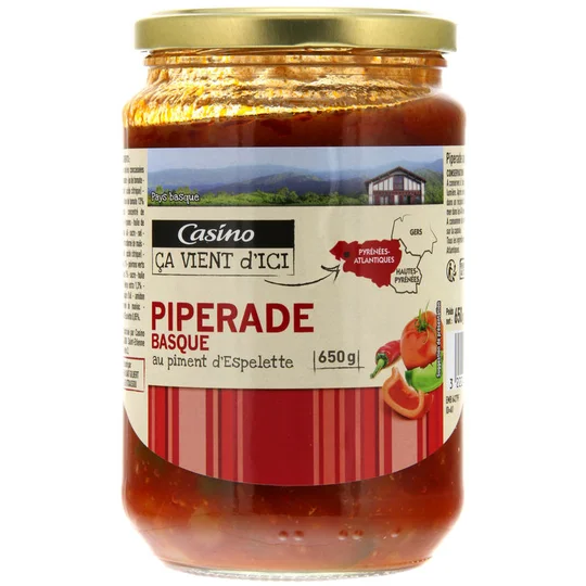 Piperade basque au piment d'Espelette