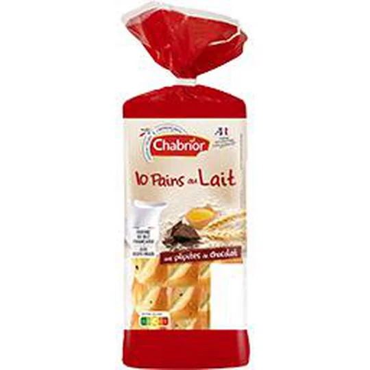 Pains au lait aux pépites de chocolat