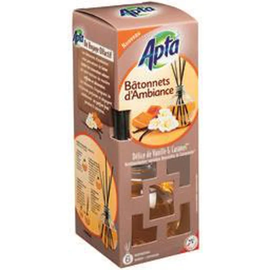 Bâtonnets d'ambiance délice de vanille & caramel