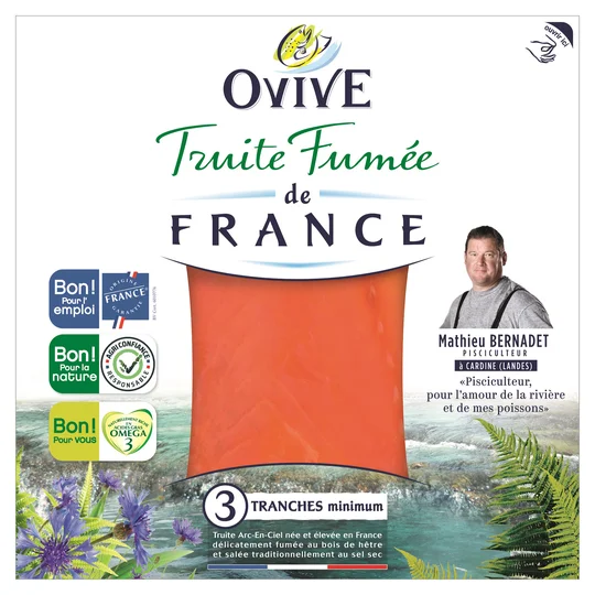 Truite fumée de france