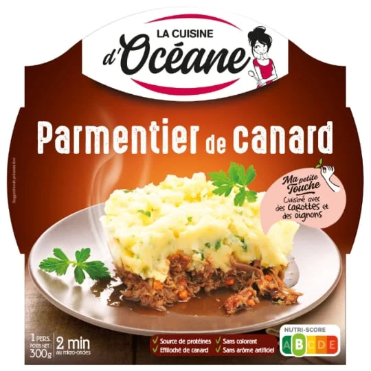 Plats cuisinés Parmentier de Canard