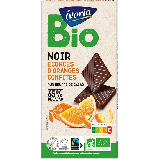 Chocolat noir saveur orange BIO