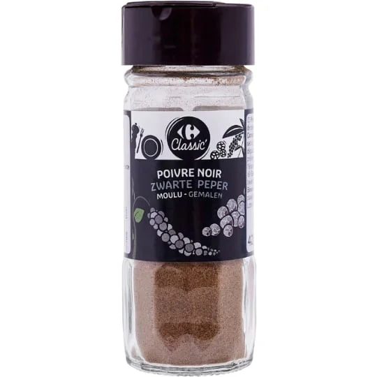 Poivre noir moulu