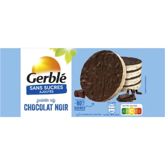 Galette riz chocolat noir s/sucres ajoutés