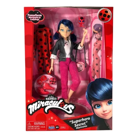 Poupée pack de 2 de 26 cm Ladybug et ses 2 tenues