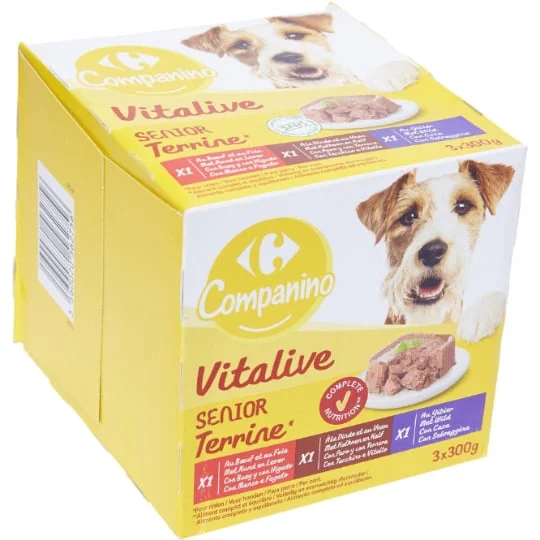 Pâtée pour chien sénior