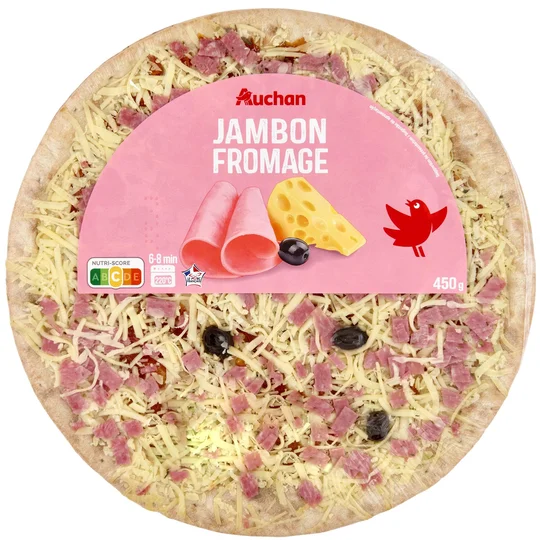 Pizza au jambon et au fromage