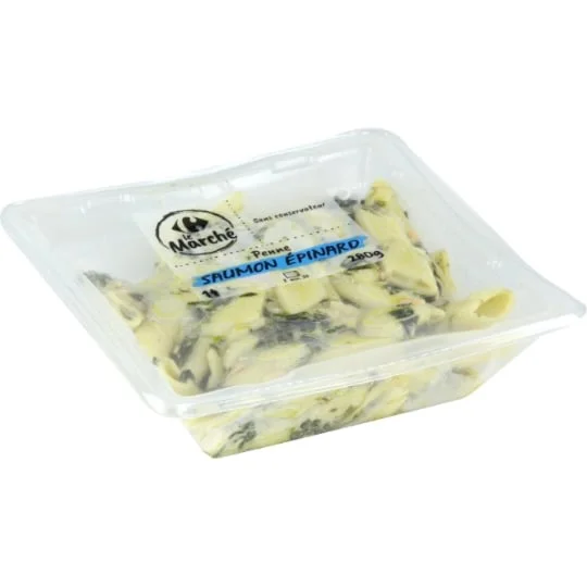 Plats cuisinés penne saumon épinards
