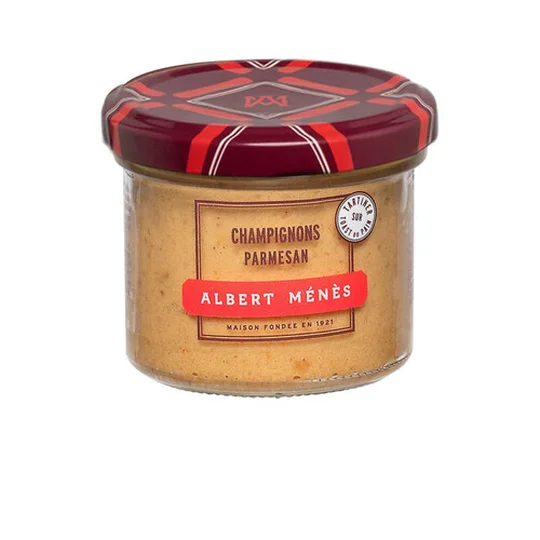 Préparation de champignon, parmesan, pour tartiner sur toast de pain