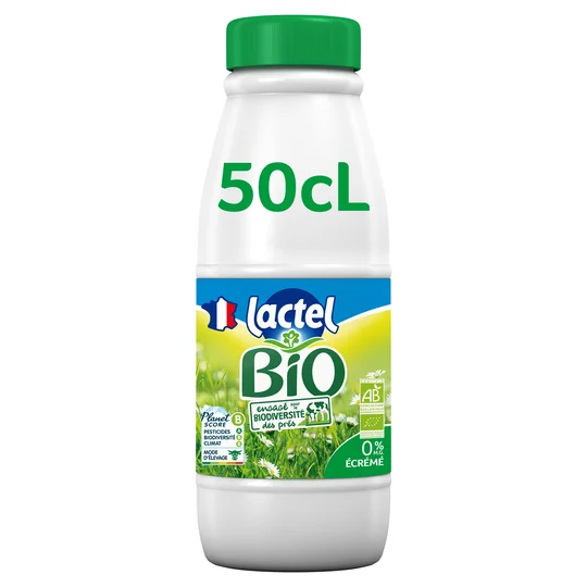 Lait écrémé BIO U.H.T