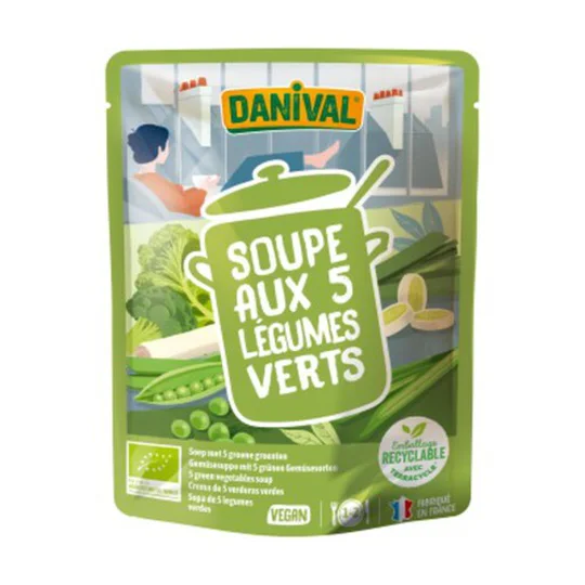 Soupe Aux 5 Légumes Verts  Bio