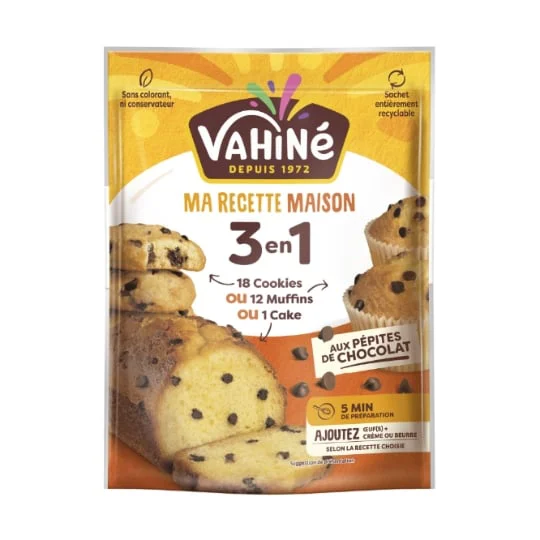 Préparation recette maison cookies, muffins, ou cake