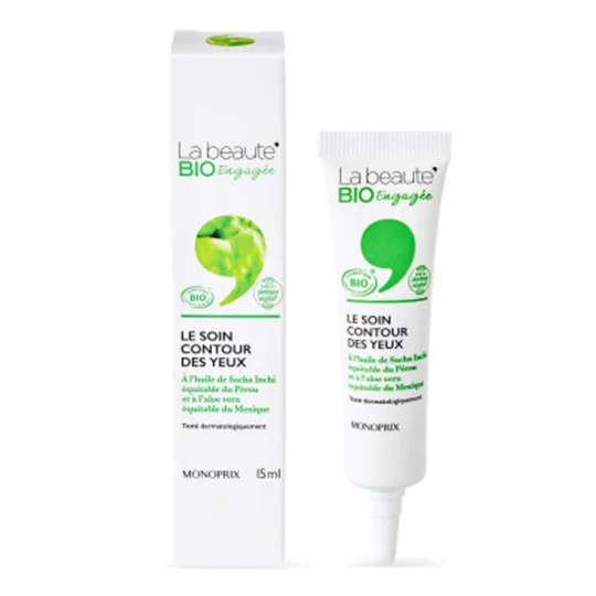 Monoprix La Beauté Bio Engagée Le Soin Contour Des Yeux