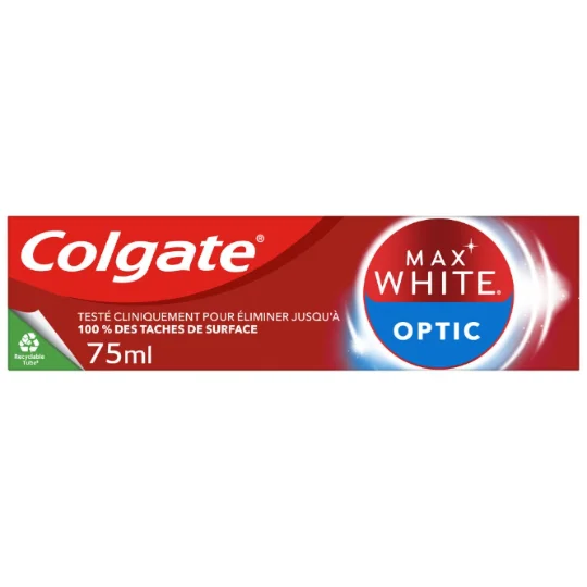 Dentifrice blancheur Max white optic