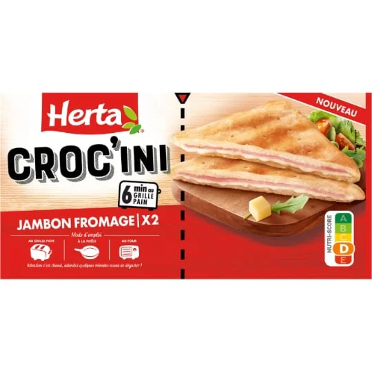 Croque-Monsieur Jambon Fromage