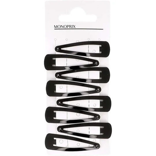 8 Barrettes 5cm en métal
