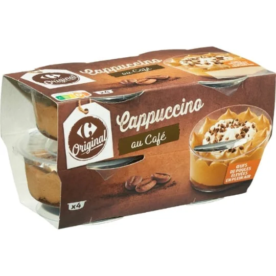 Dessert cappuccino au café