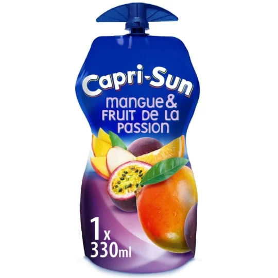 Boisson au jus de mangue maracuja mango passion poche