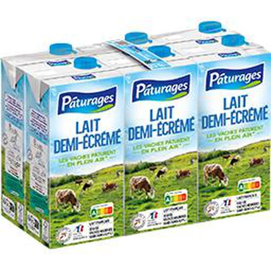 Lait demi-écrémé