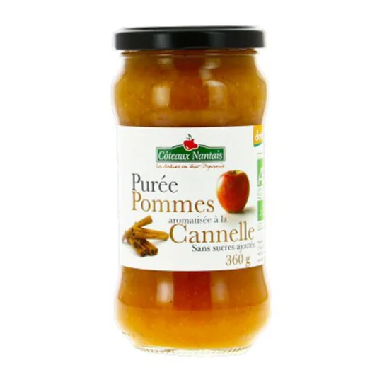 Purée de Pommes Cannelle Demeter Sans Sucres Bio