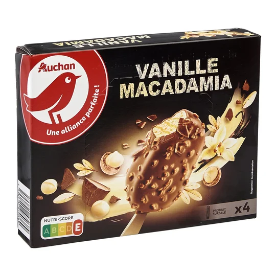 Bâtonnet glacé vanille macadamia
