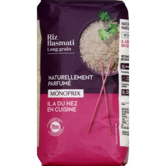Riz basmati naturellement parfumé 10 minutes