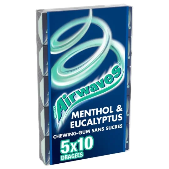 Chewing-gum sans sucres Menthol Eucalyptus