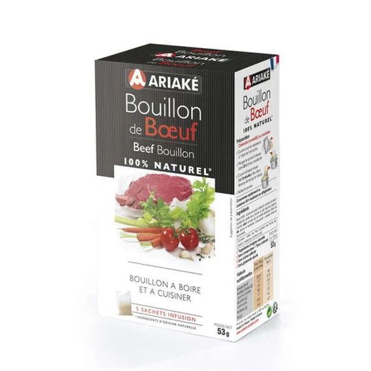 Bouillon De Boeuf, À Boire Et À Cuisiner, 100 % Naturel