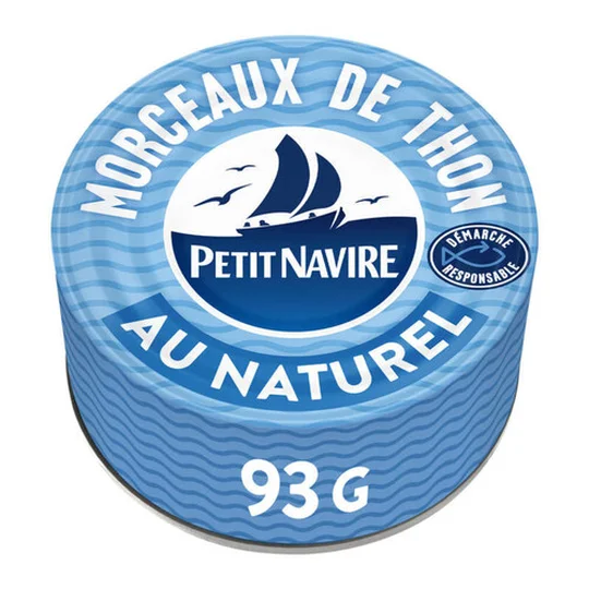 Morceaux de thon au naturel