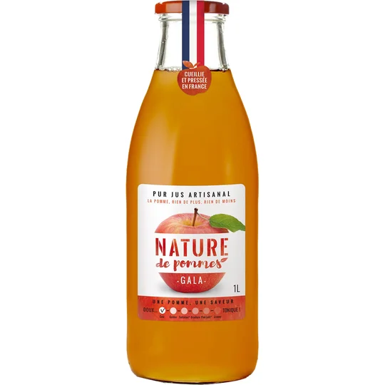 Jus de pommes Gala 100% pur jus