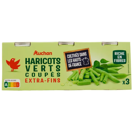 Haricots verts extra fins coupés