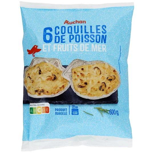 Coquille de poisson et fruits de mer