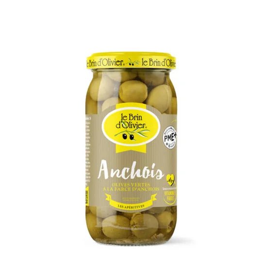Olives Vertes À La Farce D'Anchois
