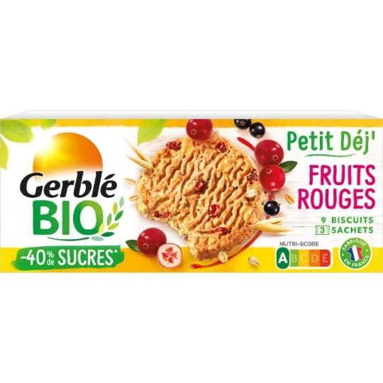 Petit déj' Biscuits aux fruits rouges à l'épeautre bio