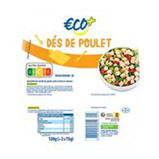 Dés de poulet Eco+