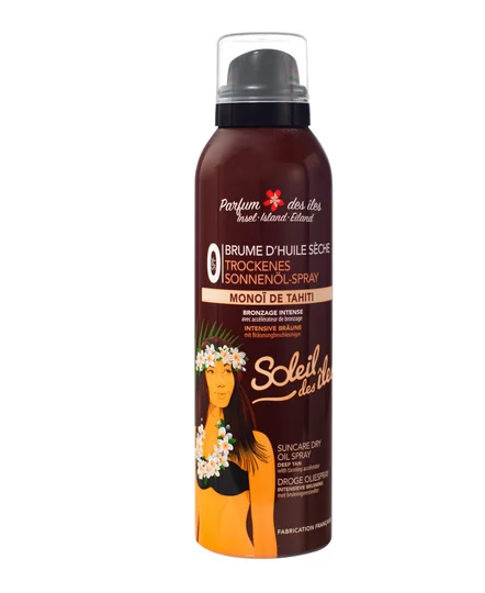 Brume d'huile sèche bronzage intense parfum des îles